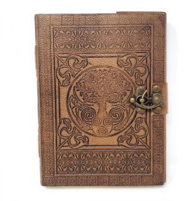 Tree of Life with celtic knots Leather Journal
