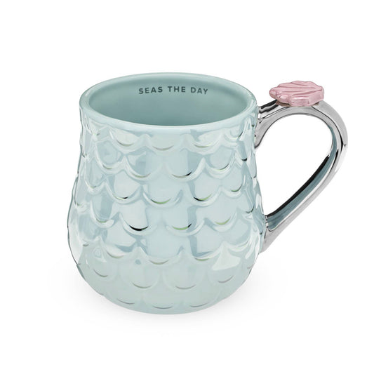 Mermaid ceramic tea mug